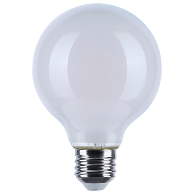 Satco 8 Watt Enclosed Fixture Rated 120V G25 E26 White Light Bulb Warm Dimming 3000-2000K