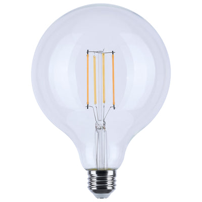 Satco 8 Watt Enclosed Fixture Rated 120V G40 E26 Clear Light Bulb Warm Dimming 3000-2000K