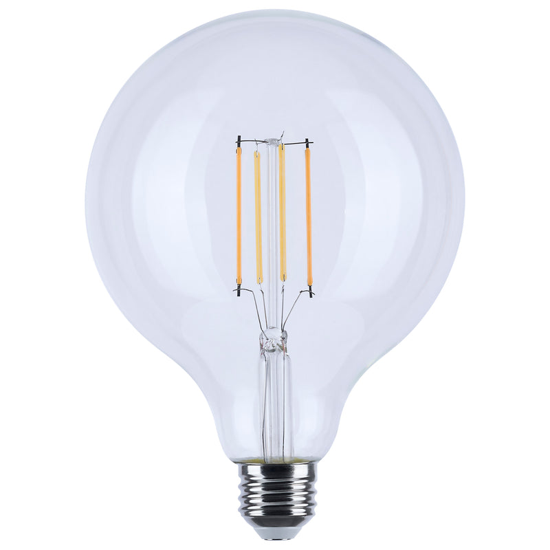 Satco 8 Watt Enclosed Fixture Rated 120V G40 E26 Clear Light Bulb Warm Dimming 3000-2000K
