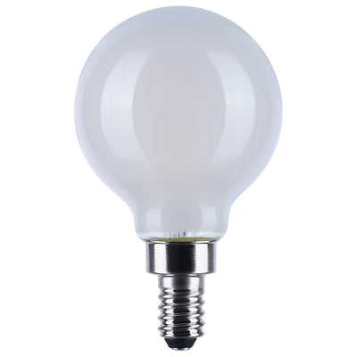 Satco 4.5 Watt Enclosed Fixture Rated 120V G16 E12 White Light Bulb Warm Dimming 3000-2000K