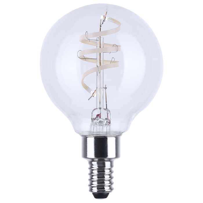 4 Watt G16.5 LED Flex Gray Coil Filament E12 Base Light Bulb – Green ...