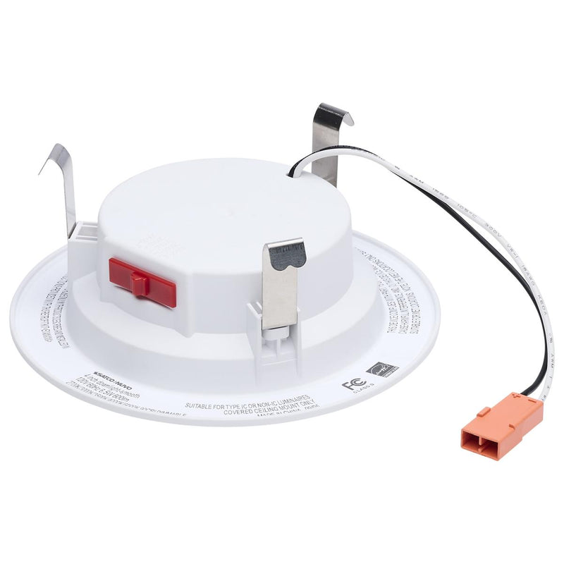 Satco 4 Inch 7 Watt Round LED Smooth Baffle Downlight 2700/3000/3500/4000/5000K