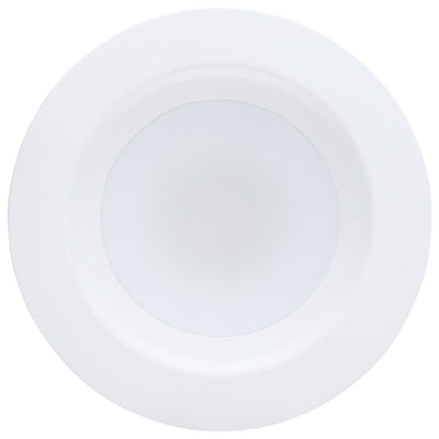 Satco 4 Inch 7 Watt Round LED Smooth Baffle Downlight 2700/3000/3500/4000/5000K
