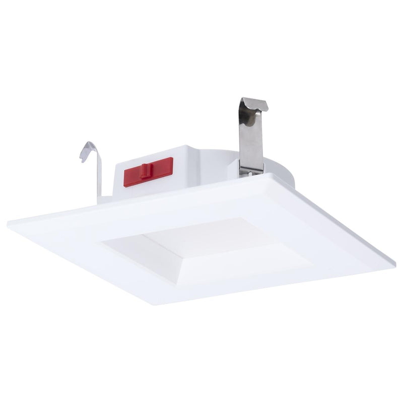 Satco 4 Inch 7 Watt Square LED Smooth Baffle Downlight 2700/3000/3500/4000/5000K