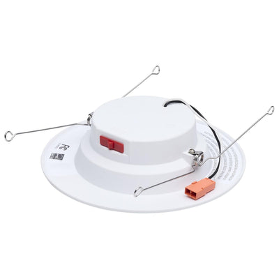 Satco 5/6 Inch 8 Watt Round LED Smooth Baffle Downlight 2700/3000/3500/4000/5000K