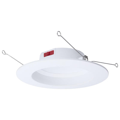 Satco 5/6 Inch 8 Watt Round LED Smooth Baffle Downlight 2700/3000/3500/4000/5000K