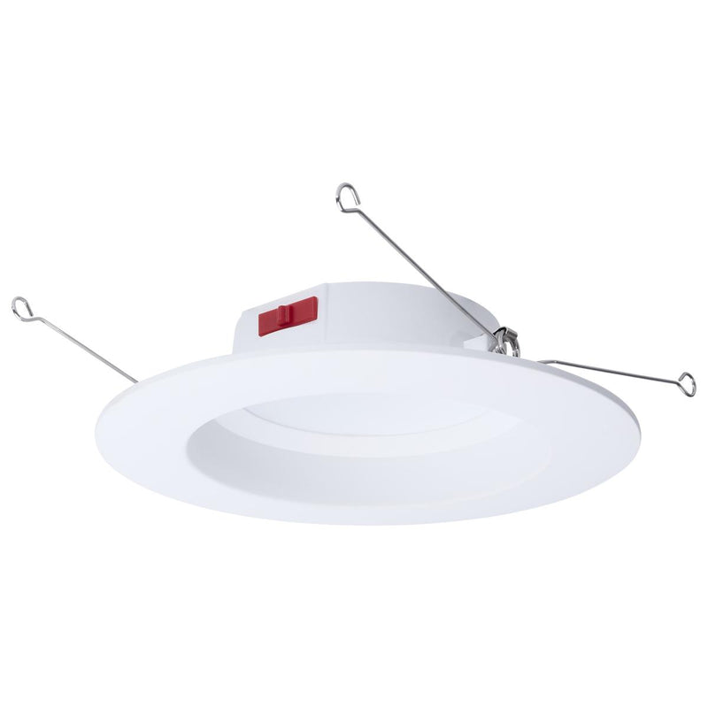 Satco 5/6 Inch 8 Watt Round LED Smooth Baffle Downlight 2700/3000/3500/4000/5000K