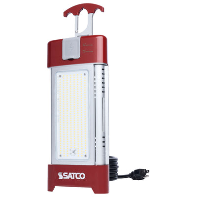 Satco 30/70/100/120 Wattage Selectable LED 120V Multi-Beam Temporary Work Light