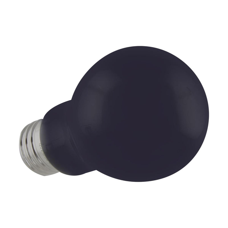 Satco 6.5 Watt Black Light 120V LED A19 Light Bulb   