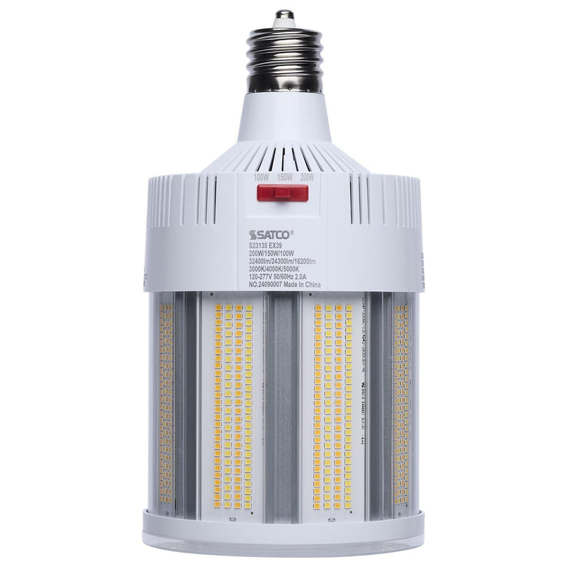 Satco 100/150/200 Watt Hi Lumen Hi Pro LED 120-277V Corn Cob Retrofit Light Bulb 3000/4000/5000K