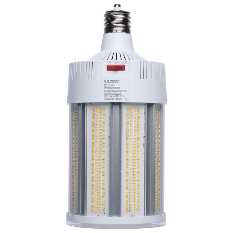 Satco 135/200/270 Watt Hi Lumen Hi Pro LED 120-277V Corn Cob Retrofit Light Bulb 3000/4000/5000K