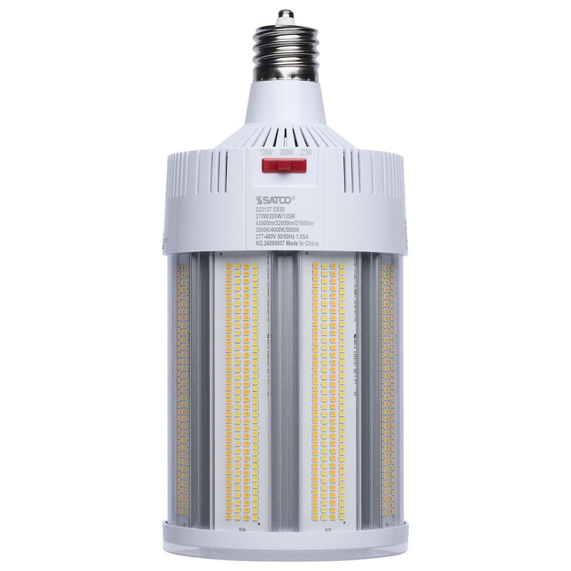 Satco 135/200/270 Watt Hi Lumen Hi Pro LED 277-480V Corn Cob Retrofit Light Bulb 3000/4000/5000K