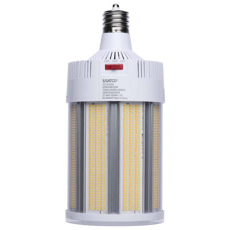 Satco 225/338/450 Watt Hi Lumen Hi Pro LED 277-480V Corn Cob Retrofit Light Bulb 3000/4000/5000K