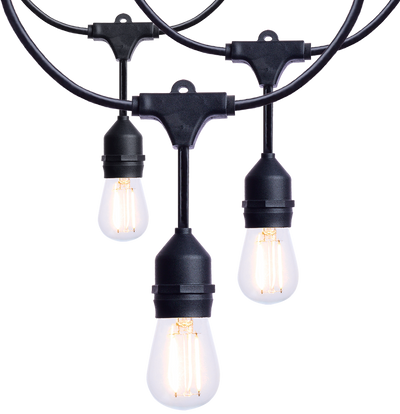 Satco LED Indoor/Outdoor Wet Location Rated String Lights Glass Replacement Lamp 4-Pack