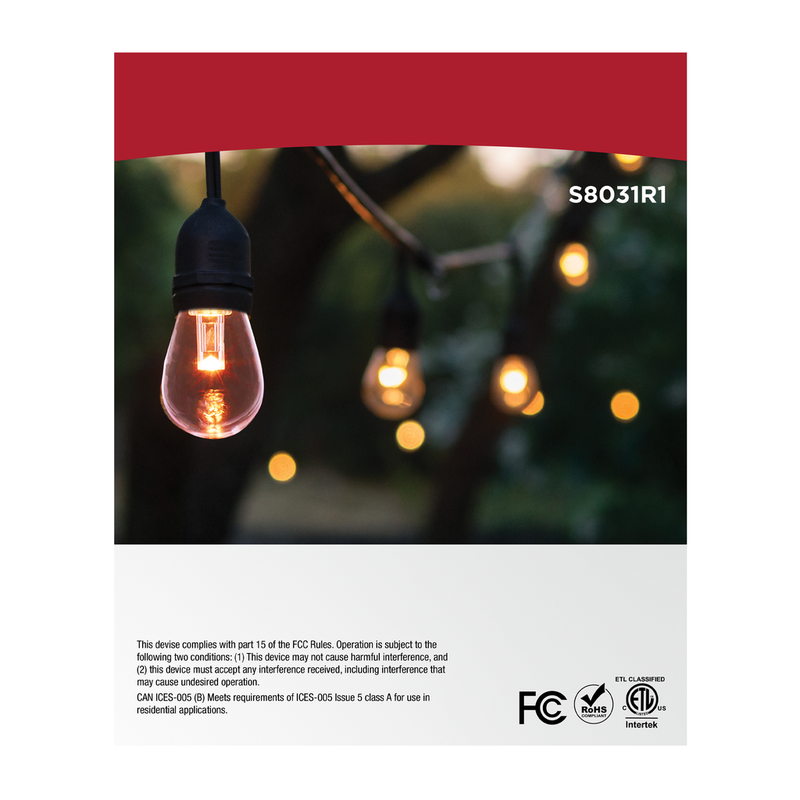 Satco LED Indoor/Outdoor String Lights with Remote Control