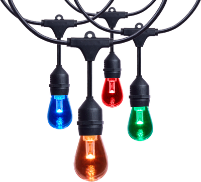 Satco LED Indoor/Outdoor String Lights with Remote Control 24 Feet