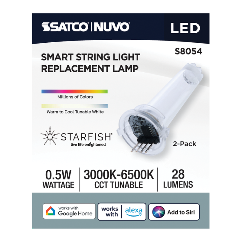 Satco Starfish Smart LED String Light 0.5 Watt Replacement Lamp