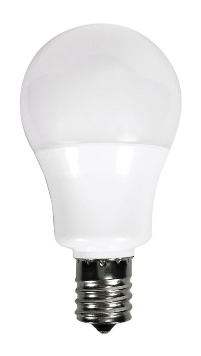 Satco 5.5 Watt 450 Lumen Enclosed Fixture Rated Dimmable LED A15 E17 Intermediate Base Light Bulb