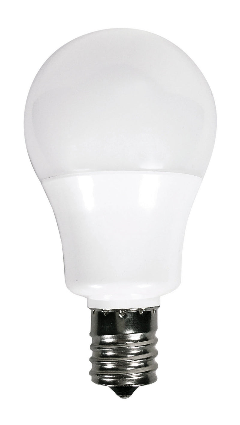 Satco 5.5 Watt 450 Lumen Enclosed Fixture Rated Dimmable LED A15 E17 Intermediate Base Light Bulb