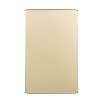 Enerlites Screwless Blank One Gang Wall Plate Gold  