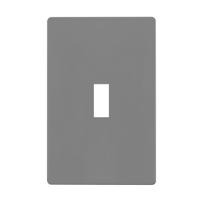 Enerlites Screwless Toggle One Gang Wall Plate Gray  