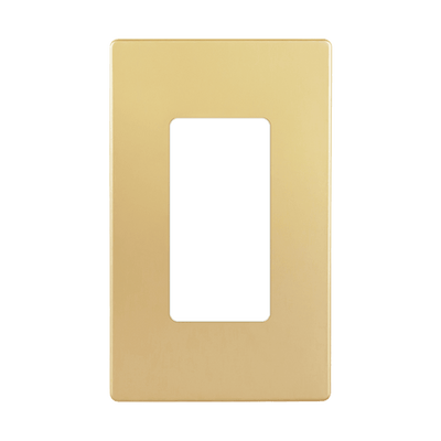 Enerlites Screwless Decorator GFCI One Gang Wall Plate Gold  