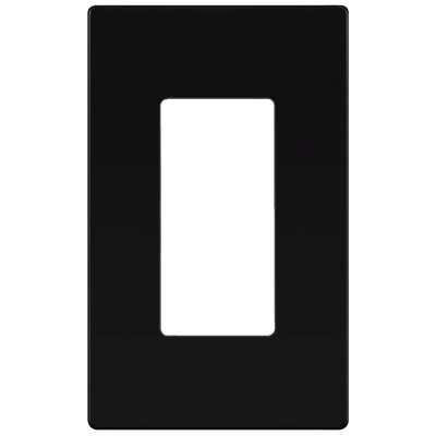 Enerlites Screwless Decorator GFCI Matte One Gang Wall Plate Black