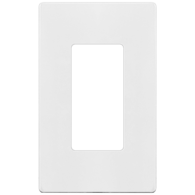 Enerlites Screwless Decorator GFCI Matte One Gang Wall Plate White