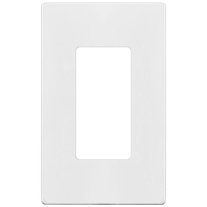 Enerlites Screwless Decorator GFCI Matte One Gang Wall Plate White