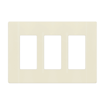 Enerlites Screwless Decorator GFCI Three Gang Wall Plate Light Almond  