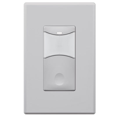 SensorWorx SWX-101-1 Single Gang Low Voltage Occupancy PIR Wall Switch Sensor Gray  