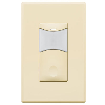 SensorWorx SWX-101-1 Single Gang Low Voltage Occupancy PIR Wall Switch Sensor Light Almond  