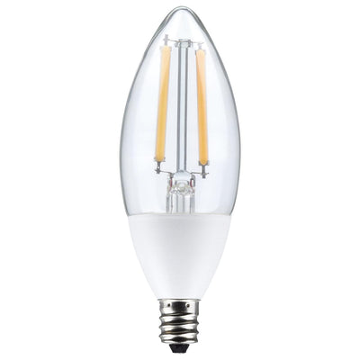 Satco 5 Watt 120V LED Dusk to Dawn Candelabra Light Bulb 2700K Warm White  