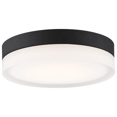 Satco 18 Watt 9 Inch LED Pi Flush Mount 3000/4000/5000K Selectable Matte Black 