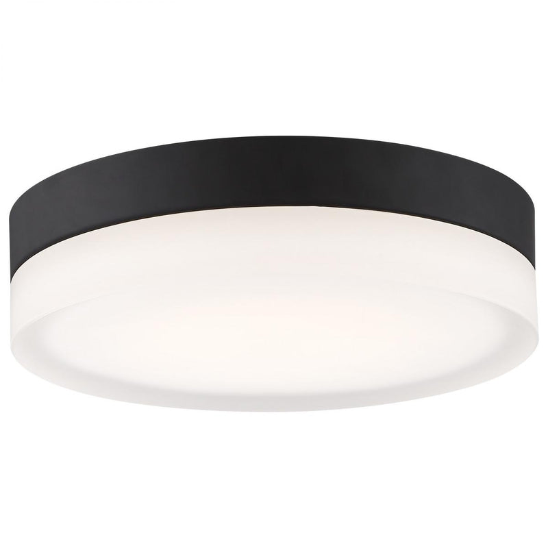 Satco 18 Watt 9 Inch LED Pi Flush Mount 3000/4000/5000K Selectable Matte Black 