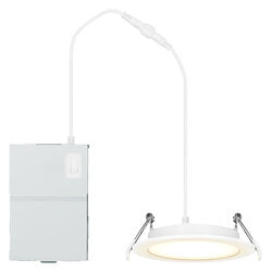 Sylvania Lighting 4 Inch 10 Watt Slim LED Color Selectable Microdisk Downlight 2700/3000/3500/4000/5000K Selectable Black