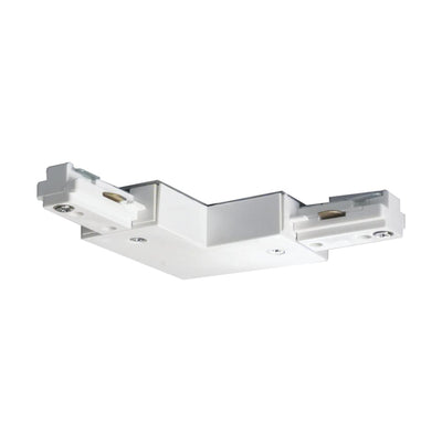 Satco 90 Degree L Joiner Track Lighting Connector White  