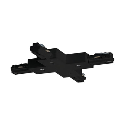 Satco X Shaped Joiner Track Lighting Connector Black  