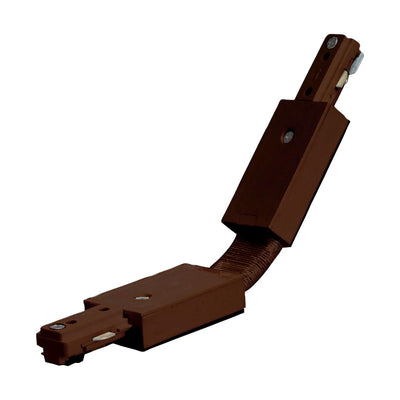 Satco Flexible L Shaped Joiner Track Lighting Connector Brown  
