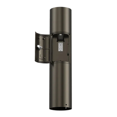Westgate Westgate G4 Modular Bollard Shaft with GFCI Outlet Compartment Bronze 23 Inch