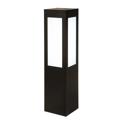 Westgate 10/18/25 Watt 26 Inch Square LED Bollard Long Lens 3000K/4000K/5000K Selectable Bronze