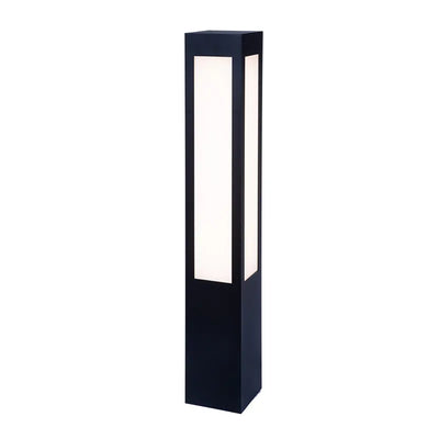 Westgate 10/18/25 Watt 40 Inch Square LED Bollard Long Lens 3000K/4000K/5000K Selectable Black