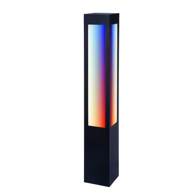 Westgate 34 Watt 40 Inch Square LED Bollard Long Lens RGBW RGBW Black