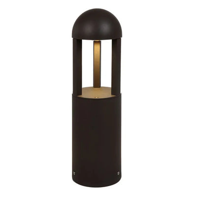 Westgate 10/18/25 Watt 16 Inch Round LED Bollard Open Lens Design 3000K/4000K/5000K Selectable Bronze