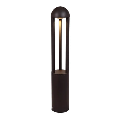 Westgate 10/18/25 Watt 41 Inch Round LED Bollard Open Lens Design 3000K/4000K/5000K Selectable Bronze