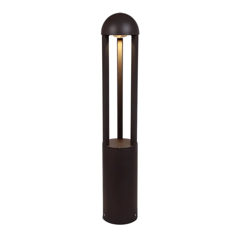Westgate 10/18/25 Watt 41 Inch Round LED Bollard Open Lens Design 3000K/4000K/5000K Selectable Bronze
