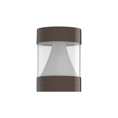 Westgate 14/19/24 Watt G2 Model 103F Flat Top with Tall Cone Reflector Modular LED Bollard Head 3000K/4000K/5000K Selectable Bronze