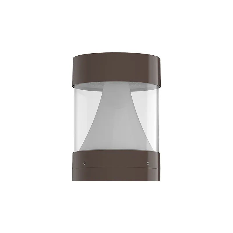 Westgate 14/19/24 Watt G2 Model 103F Flat Top with Tall Cone Reflector Modular LED Bollard Head 3000K/4000K/5000K Selectable Bronze