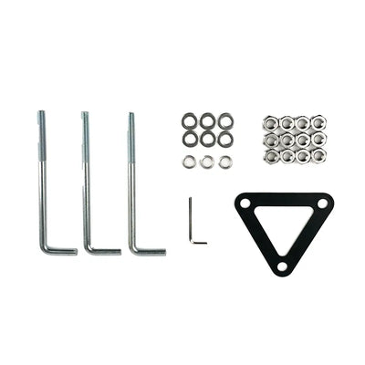 Westgate Anchor Bolts and Mounting Plate for Westgate Round LED Bollard Open Lens