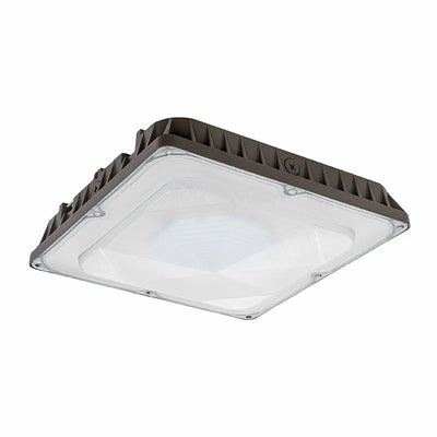 Westgate 30/40/60/80 Watt 120-277V Large LED Low Profile Canopy Garage Light 3000K Warm White Bronze